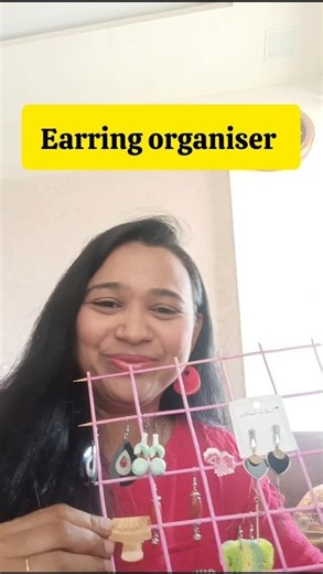 cute organizer #shorts #short #diy #earrings #stick #papercraft #trending #trend #art #craft #viral