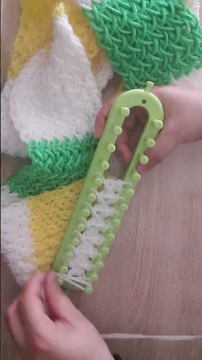 Knitting loom for beginners step by step #knitting #crochet #loom #scarf