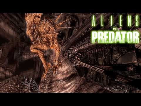 Alien Queen - boss battle | Marine Campaign | Alien versus Predator 2010