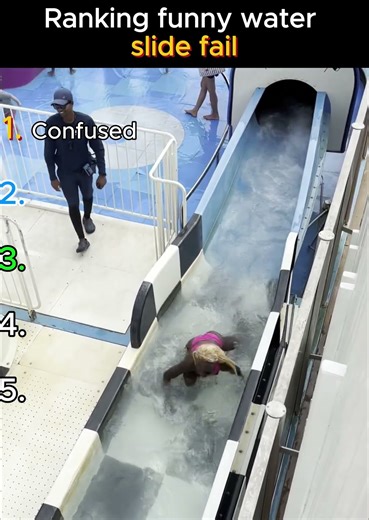 🔥 Ranking the Funniest Water Slide Fails Ever 😂 | Try Not to Laugh #shorts #usa #waterslide #fails