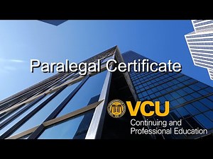 VCU Certificate in Paralegal Studies