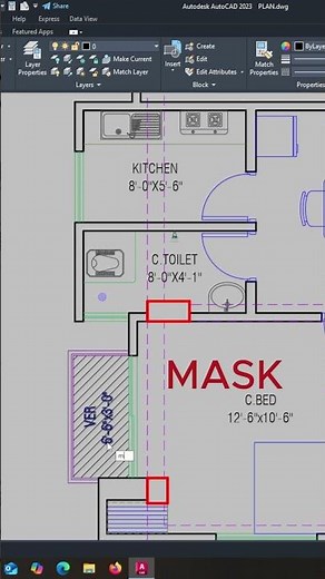 AutoCAD Mask Command Tutorial 🔥 | Text Background Mask in AutoCAD | #autocadblocks #autocad2dMASK
