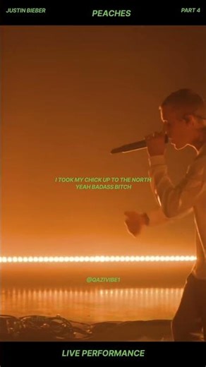 Justin Bieber - Peaches (Live Performance) Part 4 #shorts