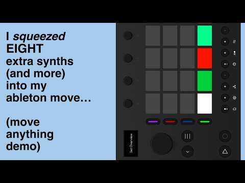 Squeeze EIGHT extra synths into your Ableton Move! ('Move Everything' synth demo).