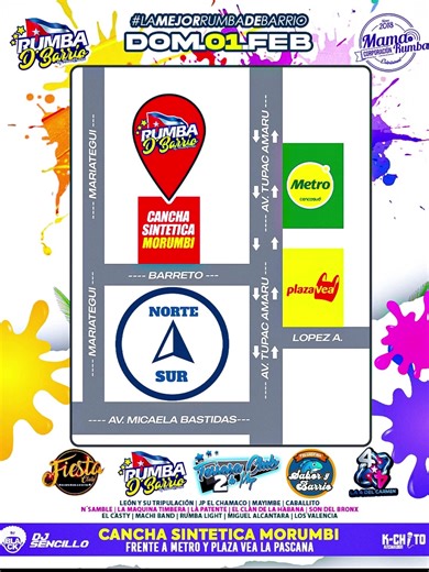 Ubicación de la IV Edición de Rumba Cubana