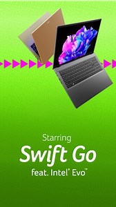 18 reactions · 3 comments | Connect and GO! The Swift Go syncs seamlessly with your phone, with Intel® Unison™ allowing you to fire files and photos from your laptop to your pocket and back with ease. Get it together here: https://acer.link/3o84OZr #ItsGoTime | Acer | Facebook