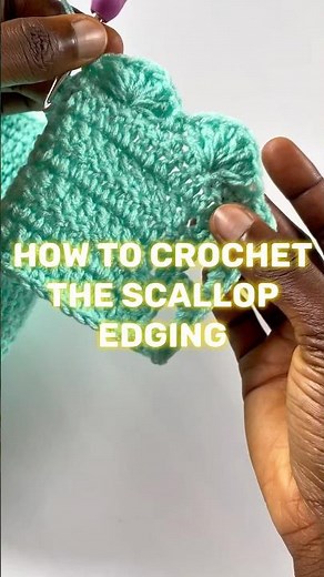 Crochet Scallops 🥰 Bralette tutorial now on channel #crochet #crochetbeginners #diy #crochetstitch