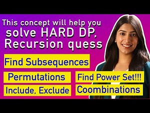 6. This Concept will help you solve HARD problems - Finding Subsequences, Power Set by Recursion 🚀