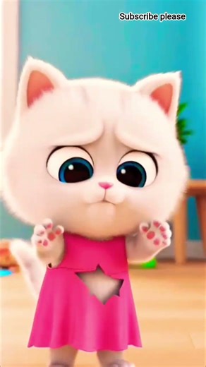 Cute Cat’s Torn Dress Before Birthday Party #shorts #trending #viral