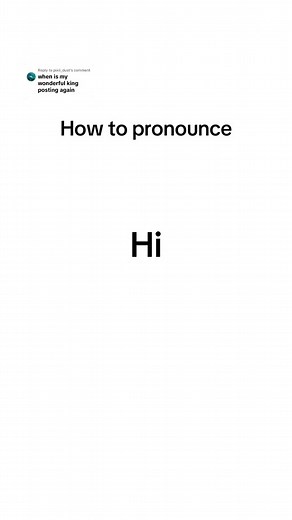 Replying to @pixii_dust How to pronounce: Hi. If you have trouble pronouncing a difficult word, please leave it in the comment section. #pronunciation #pronunciations #howtopronounce #pronunciationchallenge #pronounciation