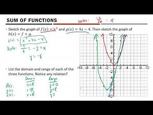 Math 30-1 - Sum and Difference of Functions