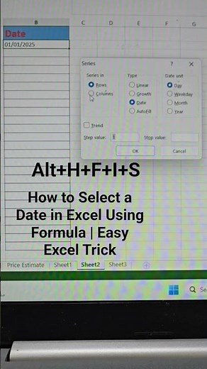 How to Select a Date in Excel Using Formula | Easy Excel Trick