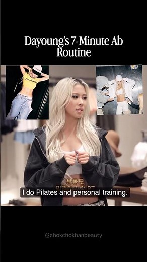 dayoung’s 7 minute ab routine! full workout in description #dayoung #kpop #kbeauty #workout #fitspo