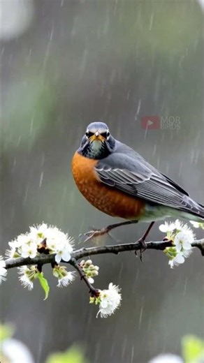 The Rain-Soaked Robin You Can’t Stop Staring At #birds #birdsong #birdlovers #nature #naturesvoice