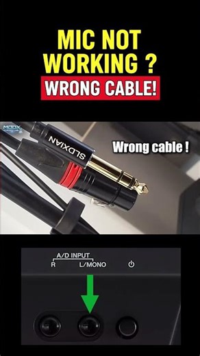 🎤 Mic not working on your Yamaha MODX? Wrong cable alert!