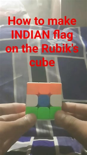 #cover #artist #i #rubikscube #rubikscube how to make INDIAN flag on Rubik's cube