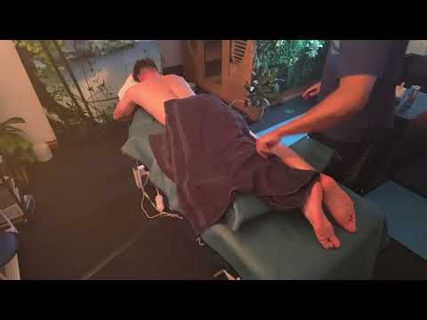 Footballer's chest gets release with Sports Massage - Mikes Sports Massge