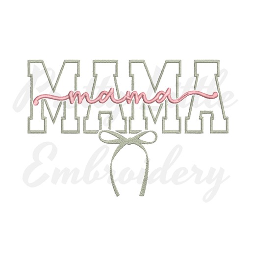 Applique MAMA Machine Embroidery Design - Etsy