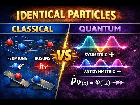 Identical Particles in Quantum Mechanics | Two-Particle Systems, Fermions, Bosons & Parity Operator