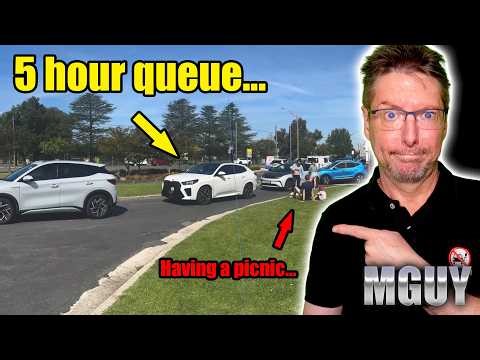 Easter EV charging CHAOS causes MASSIVE queues | MGUY Australia