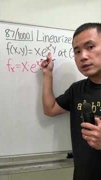 87/1000, how to linearize a multi-variable function, calculus 3
