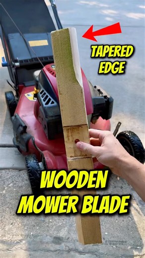 Wood Lawn Mower Blade - Version 2.0! #wood #mower #testing