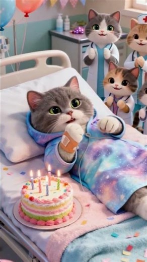 Little Cosmic Kitty in a Galaxy Hoodie 🌌🐾 #kittenstyle