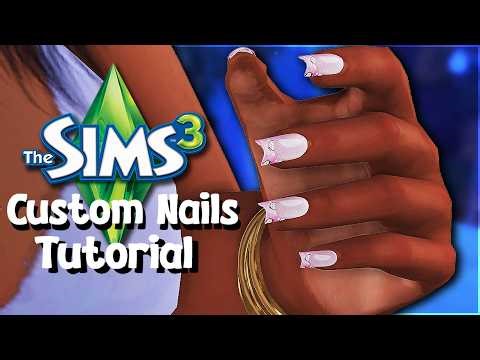 How I Make Sims 3 Nail CC From Scratch 💅 Beginner Friendly No Converting