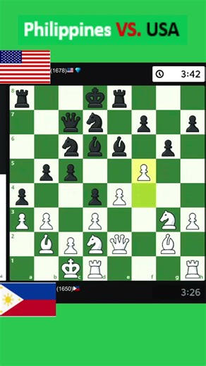 #05 ( 5 min Blitz ) elo - rating (1600 - 1800 ) Phils. VS. USA || #chess #shortsvideo