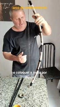 Survival bow made from PVC Kombi spring #survival #survivalwithsubscribers #tips #bushcraft