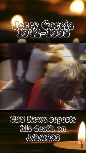 CBS News reports on the death of Jerry Garcia in 1995