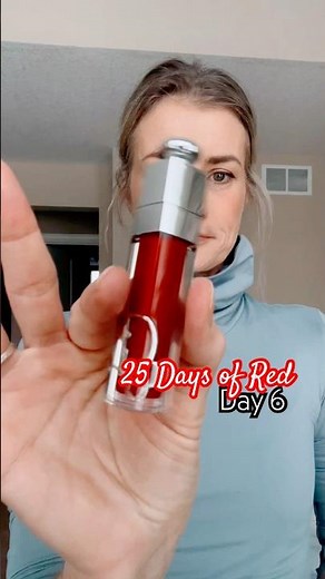 Dior Addict Lip Maximizer Dior 8 Brick Red 028- Deeo and Opaque Red - Day 6 #diorbeauty #diormakeup