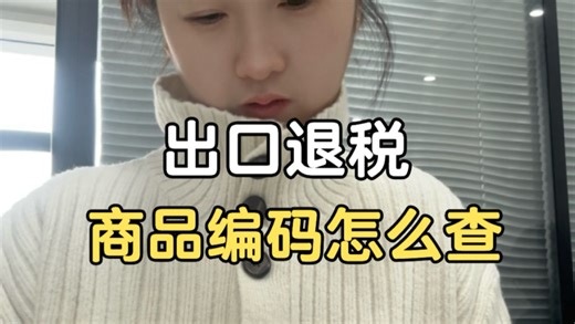 出口退税商品编码怎么查
