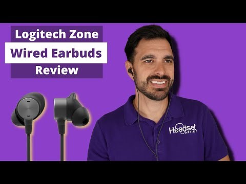 Logitech Zone Wired Earbuds Review - LIVE MIC TEST!