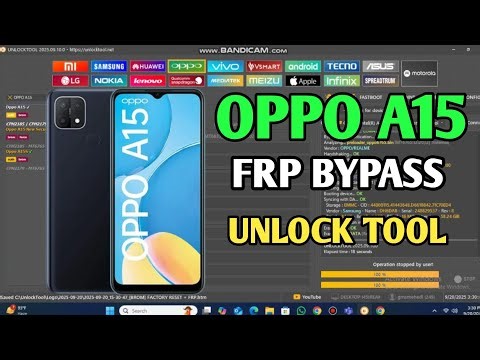 OPPO A15 FRP BYPASS UNLOCK TOOL