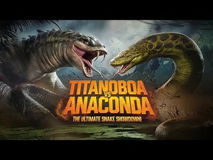 Titanoboa vs Anaconda:The Ultimate Snake Showdown!#Titanoboa#Anaconda#GiantSnakes#Reptiles#wildlife
