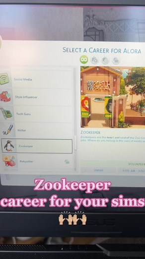 Own a Zoo Career for Your Sims in Sims 4