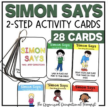Following 2 Step Directions Simon Says Brain Break Activity Cards Movement Break