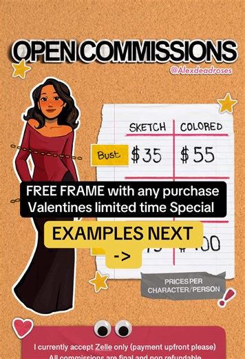 Last Minute Commissions Open for Digital Art