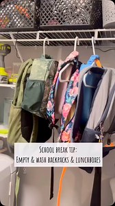 4.2K views · 269 reactions | Spring break tip: empty & wash backpacks, lunchboxes, and in our case-the winter gear we are still wearing (but not putting away yet). Empty, Wash, air dry, refill only necessary stuff & seasonally appropriate back ups. #mommethod #tuesdaytip #schoolbreaktips #springbreakclean #stayathomezookeeper | Stay At Home Zoo Keeper | Facebook