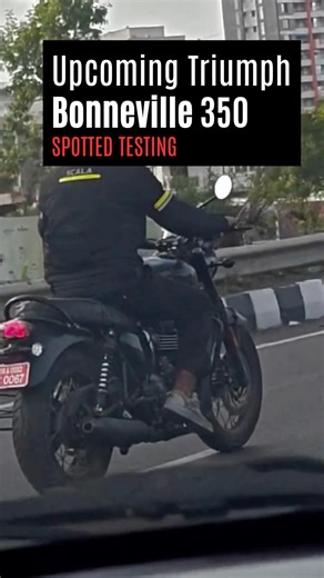 Triumph Bonneville 400 spotted testing #triumphbonneville400
