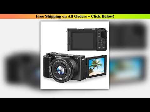 12X Optical Zoom Digital Cameras for Photography 4K HD Vlogging Camera for YouTube 64MP WiFi Auto
