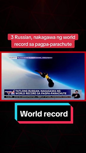 Tatlong Russian Nag-Set ng World Record sa Parachuting