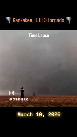 🌪 Kankakee, IL EF3 WEDGE Time Lapse! 🌪