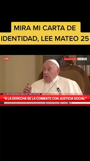 #francisco #pontifices #mateo #justiciasocialya #ultraderecha
