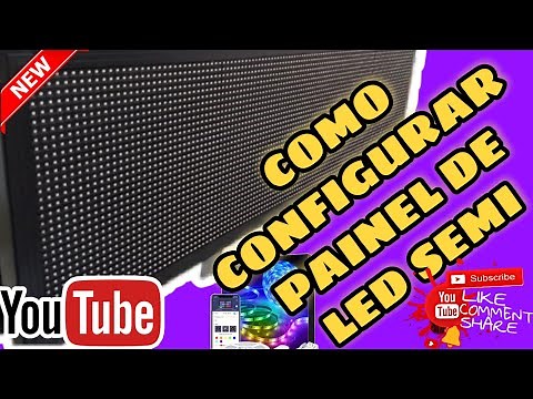 Como configurar painel de led digital SEMI ( LETREIRO DE LED DIGITAL)