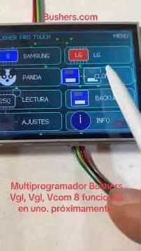 Bushers Multi-Programmer with LCD Touch Screen for VGH, VGL, VCOM #samsung #arduino #ledpanel