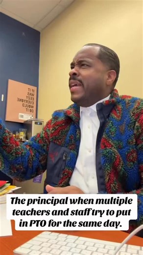 Schoolhouse Unfiltered on Instagram: "The principal watching the PTO requests roll in like it’s a group project nobody discussed first 😐 Because somehow everyone picked the same day. Same spirit. Same exhaustion. Same “I cannot be here tomorrow” energy. Now admin doing mental gymnastics trying to figure out coverage, favors, and who already “owed one” 😭 Teachers don’t coordinate PTO. Burnout does. If you’ve ever hovered over the submit button like “welp… here goes nothing,” this one’s for you.