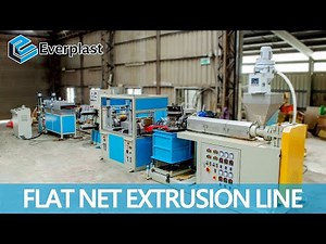 Flat net extrusion machine machine line | Net extrusion | Everplast