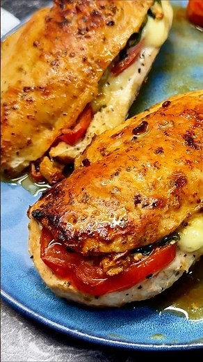 Get READY for the EASIEST STUFFED CHICKEN BREAST RECIPE EVER